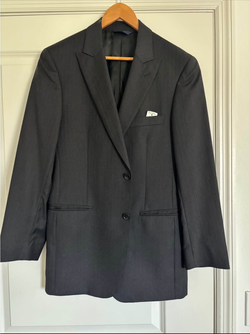 Brooks Brothers Men's 1818 Regent Charcoal Two-Button Blazer